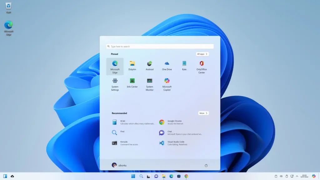 Linux 内核 + Win11 外观 + 安卓模拟器：Wubuntu